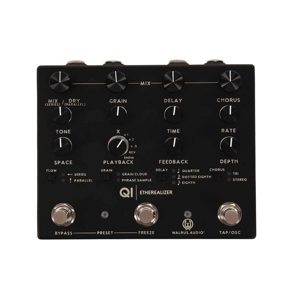 Walrus Qi Etherealizer Multi-Effect Pedal Black Effects and Pedals / Multi-Effect Unit