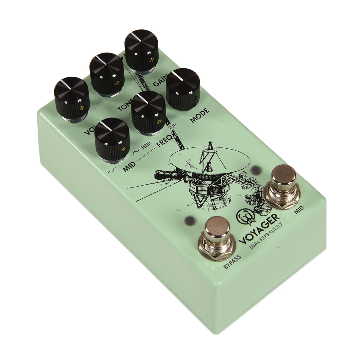 Walrus Audio Voyager Pre-Amp/Overdrive MKII Pedal Seafoam Effects and Pedals / Overdrive and Boost