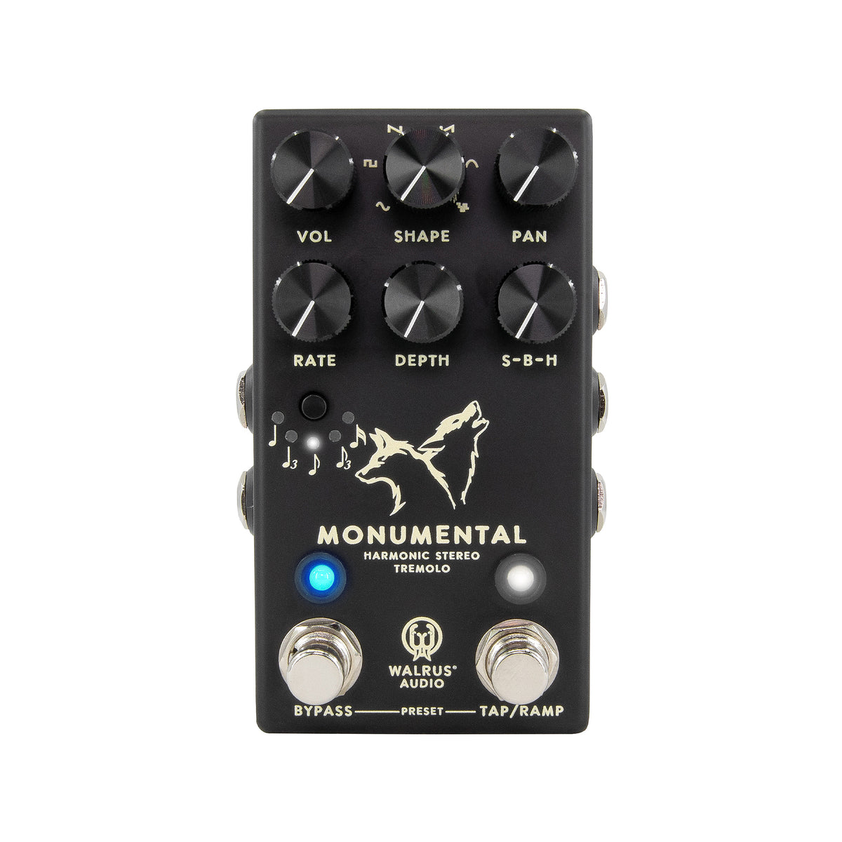 Walrus Audio Monumental Harmonic Tap Tremolo Pedal Black Effects and Pedals / Tremolo