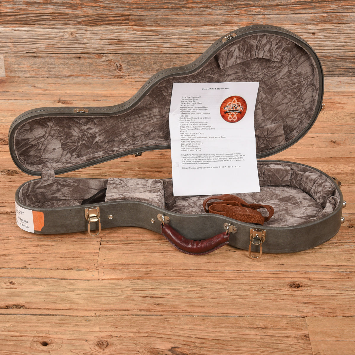 Weber Mandolins Gallatin F-14-F Brown Folk Instruments / Mandolins