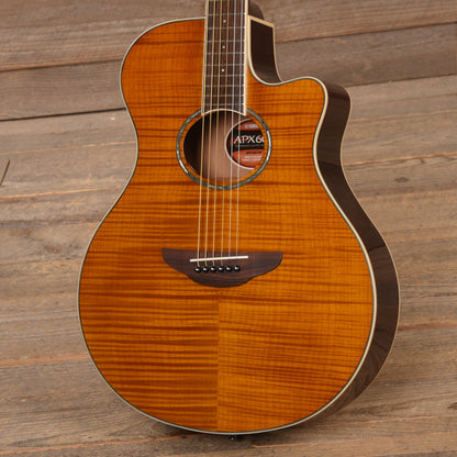 Yamaha APX600FM Flame Maple Amber Acoustic-Electric Guitar Acoustic Guitars / Built-in Electronics