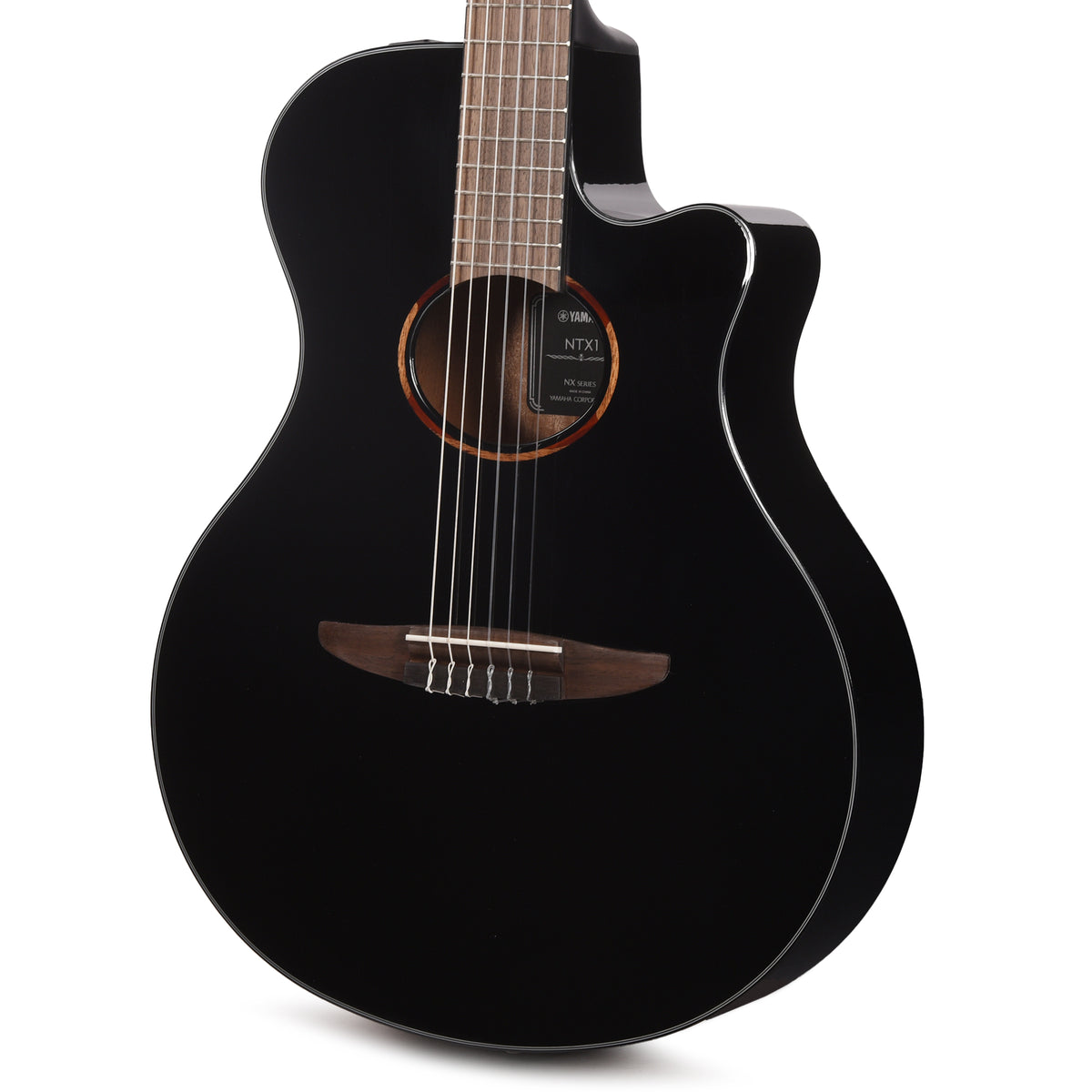 Yamaha NTX1 Classical Acoustic Electric Guitar Black Acoustic Guitars / Classical