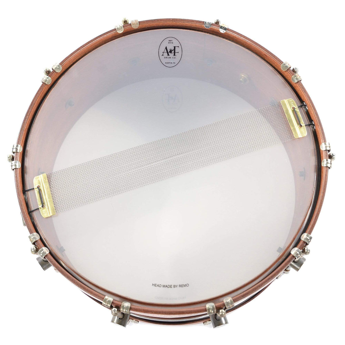 A&F Drum Co. 7x16 Mahogany Club Snare Drum w/Mahogany Hide-A-Hoops Drums and Percussion / Acoustic Drums / Snare