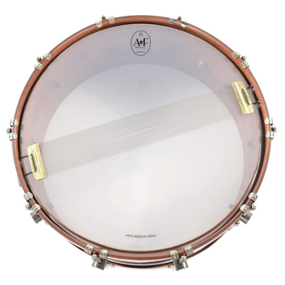 A&F Drum Co. 7x16 Mahogany Club Snare Drum w/Mahogany Hide-A-Hoops Drums and Percussion / Acoustic Drums / Snare