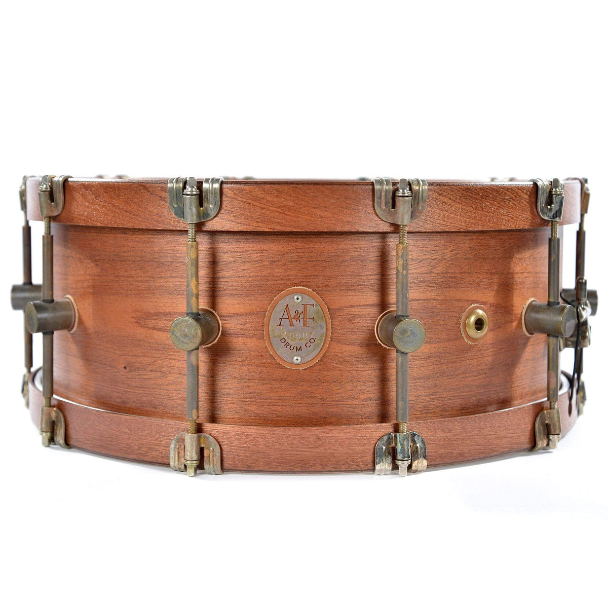 A&F Drum Co. 7x16 Mahogany Club Snare Drum w/Mahogany Hide-A-Hoops Drums and Percussion / Acoustic Drums / Snare