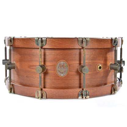 A&F Drum Co. 7x16 Mahogany Club Snare Drum w/Mahogany Hide-A-Hoops Drums and Percussion / Acoustic Drums / Snare