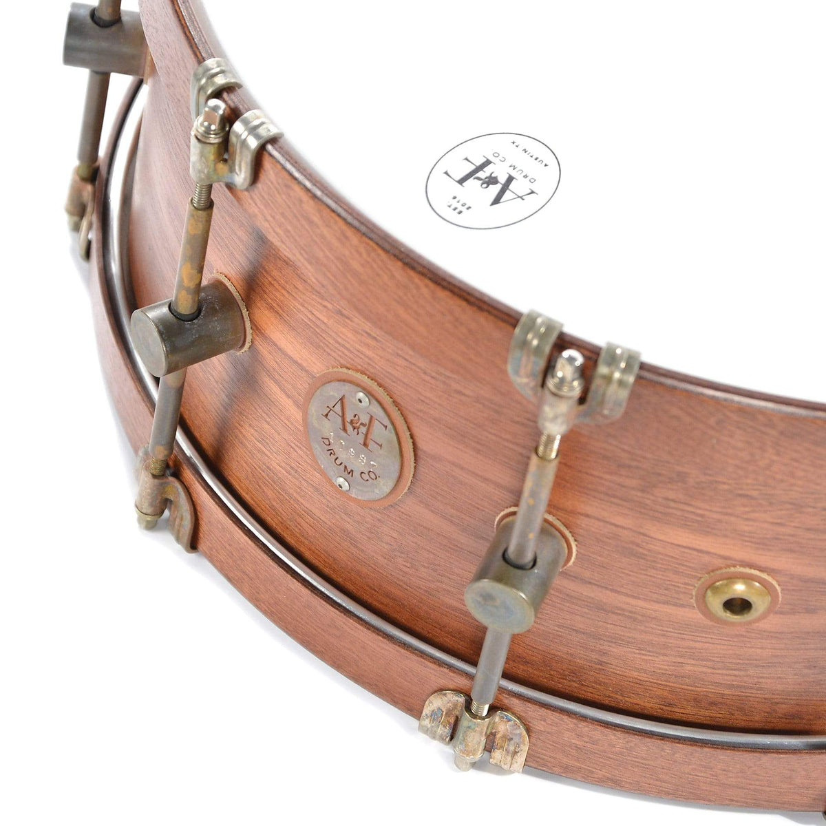 A&F Drum Co. 7x16 Mahogany Club Snare Drum w/Mahogany Hide-A-Hoops Drums and Percussion / Acoustic Drums / Snare