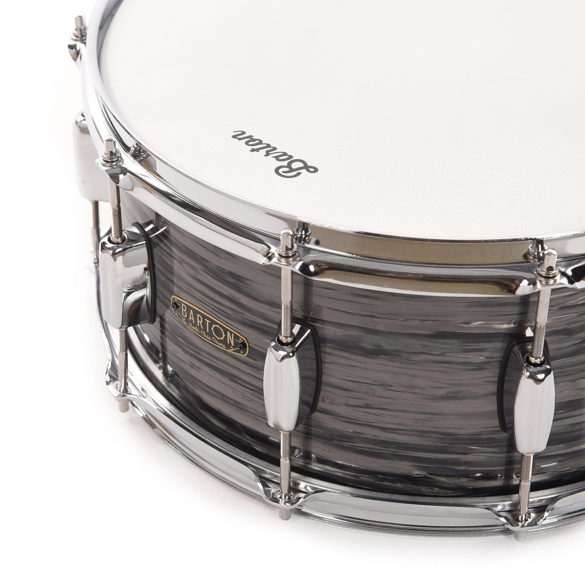 Barton Studio Custom Maple 6.5x14 Snare Drum Grey Ripple Drums and Percussion / Acoustic Drums / Snare