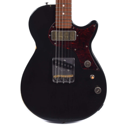 Bunting Alice Tuxedo Black w/Wolfetone T Cub & Vintage Vibe Gold Foil Electric Guitars / Solid Body