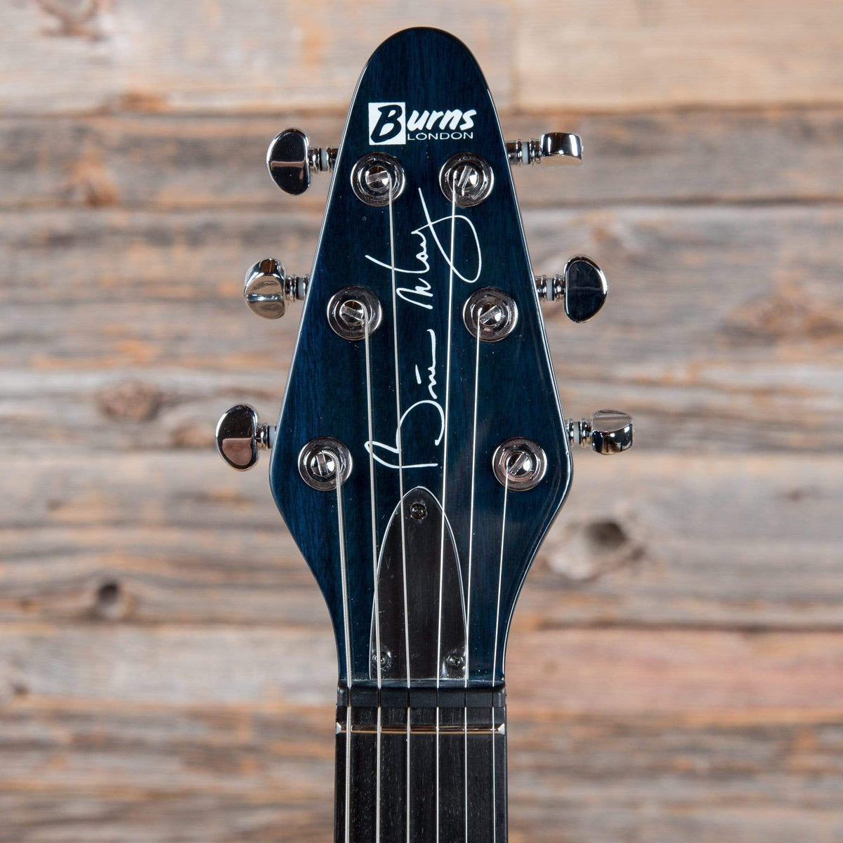 Burns Brian May Signature Special Translucent Green Electric Guitars / Solid Body