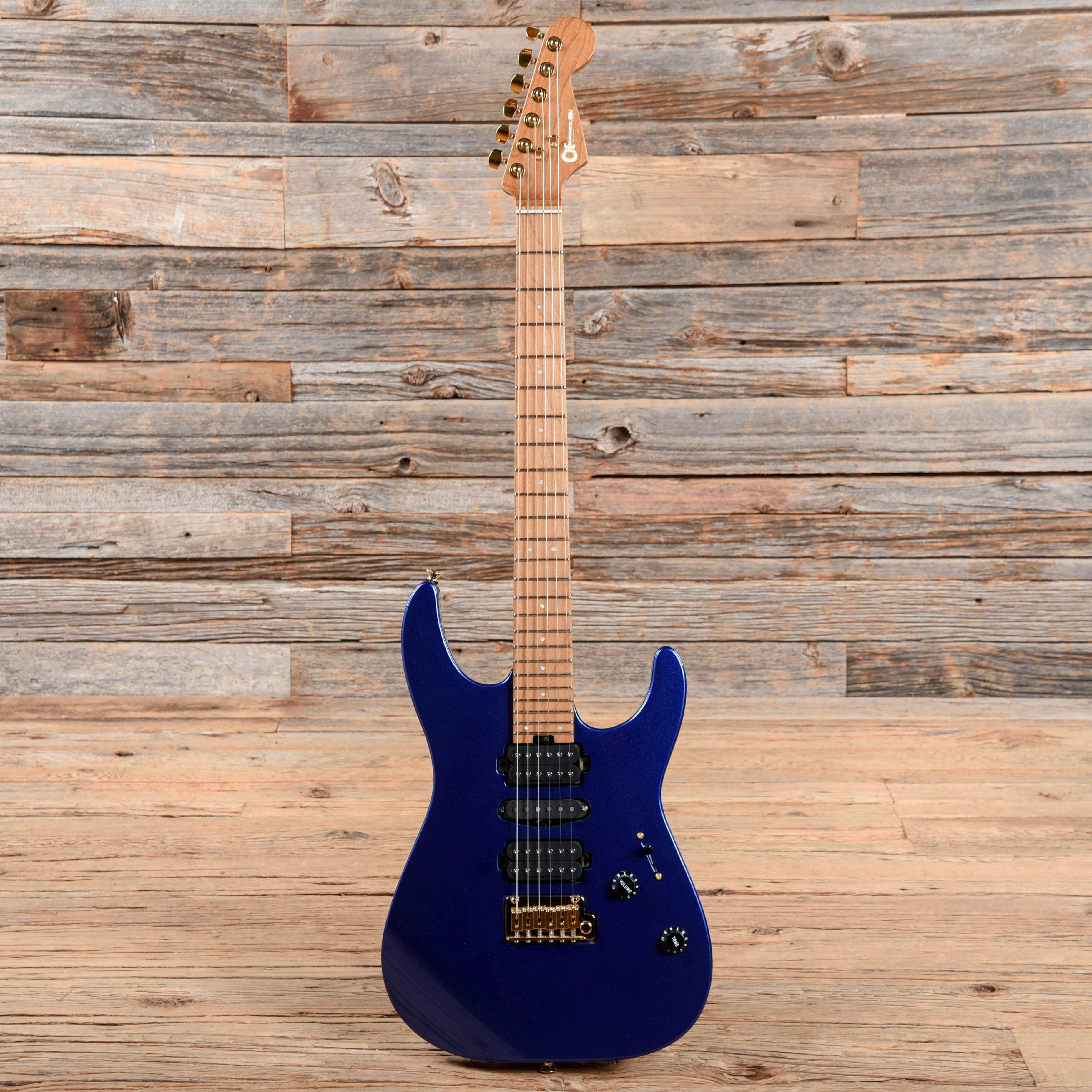 Charvel Pro-Mod DK24 HSH 2PT CM Mystic Blue Electric Guitars / Solid Body