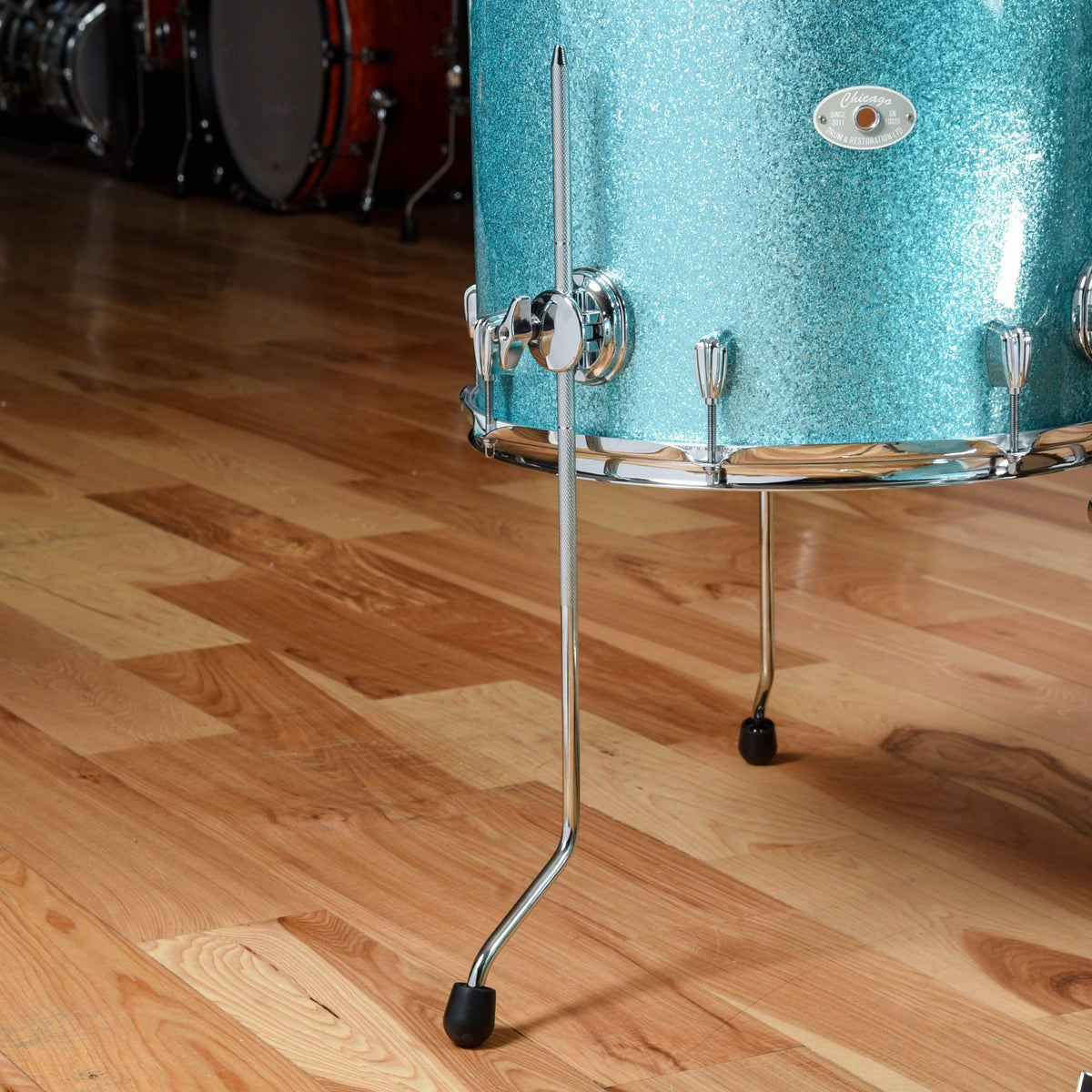 Chicago Drum & Restoration 10/12/16/22 4pc Drum Kit Turquoise Sparkle Drums and Percussion / Acoustic Drums / Full Acoustic Kits
