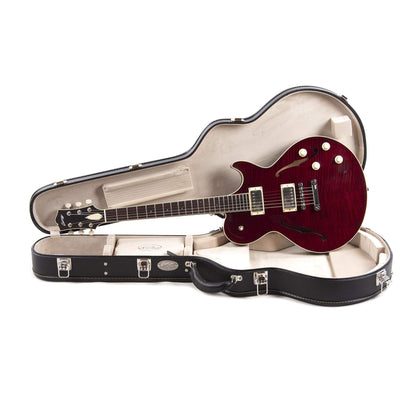 Collings SoCo Deluxe Flame Maple Merlot w/60s Neck Carve, Stainless Steel Frets, & Lollar Imperial High-Wind Pickups Electric Guitars / Semi-Hollow