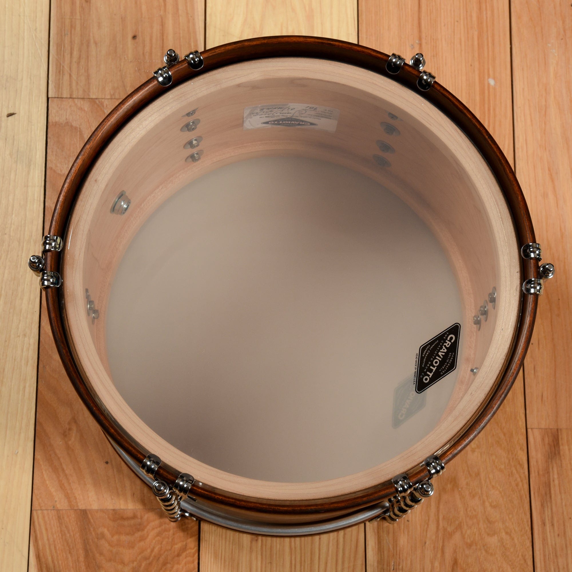 Craviotto 12/14/20 3pc. Solid Maple Super Swing Drum Kit w/Walnut Inlay & Brown Stained Wood Hoops Drums and Percussion / Acoustic Drums / Full Acoustic Kits