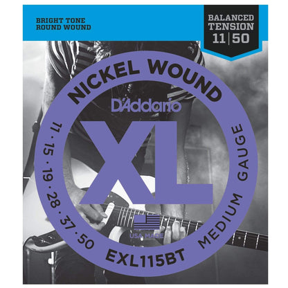 D'Addario EXL115BT Balanced Tension Electric 11-50 Medium (6 Pack Bundle) Accessories / Strings / Guitar Strings