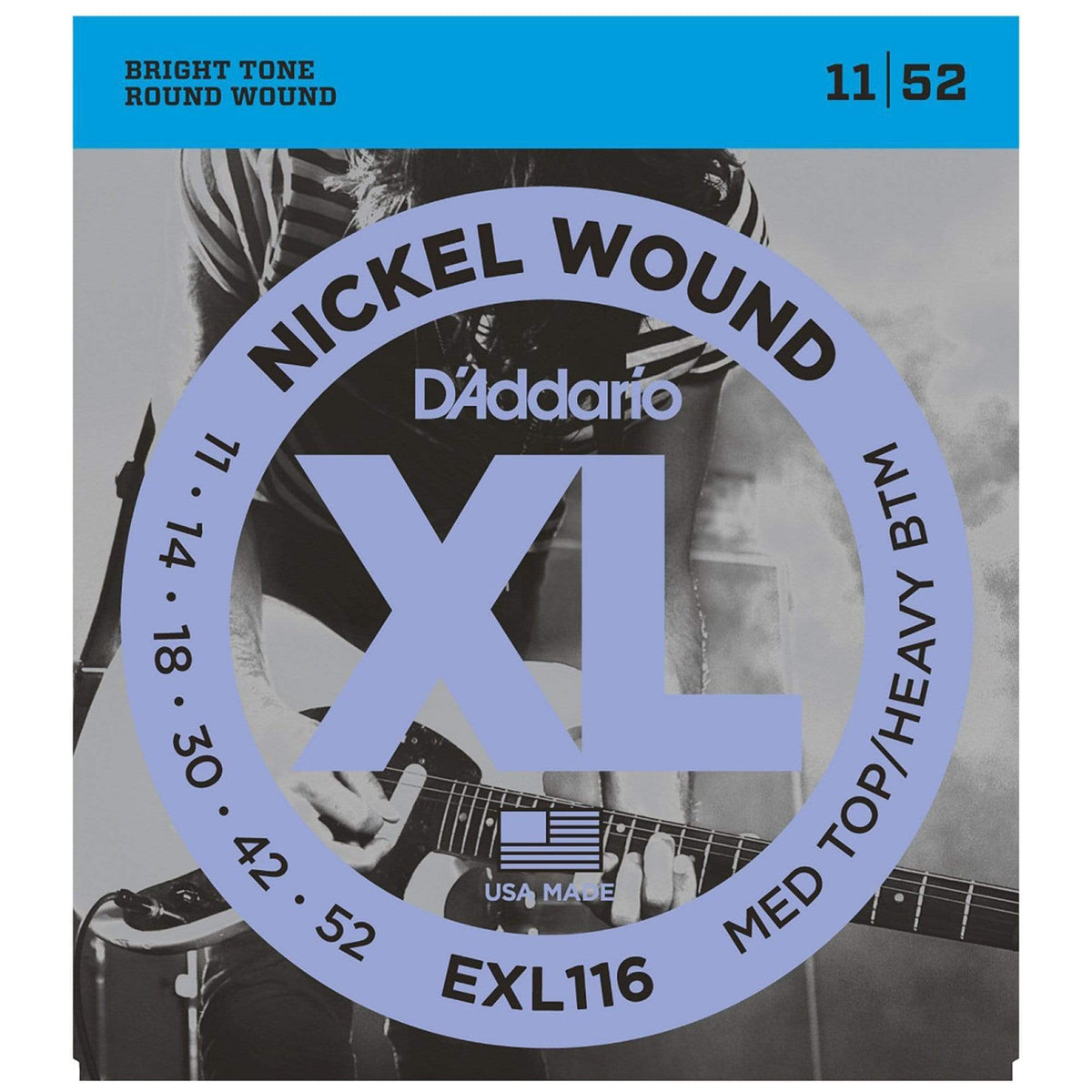 D'Addario EXL116 Electric Medium/Heavy 11-52 (6 Pack Bundle) Accessories / Strings / Guitar Strings