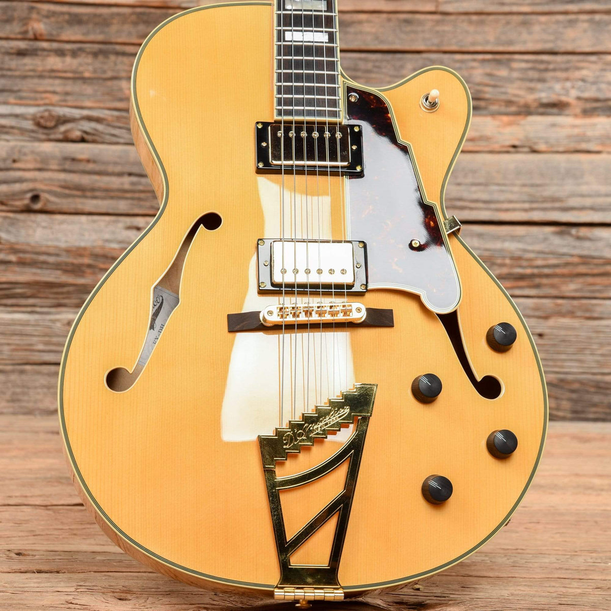 D'Angelico EXDH Natural Electric Guitars / Hollow Body
