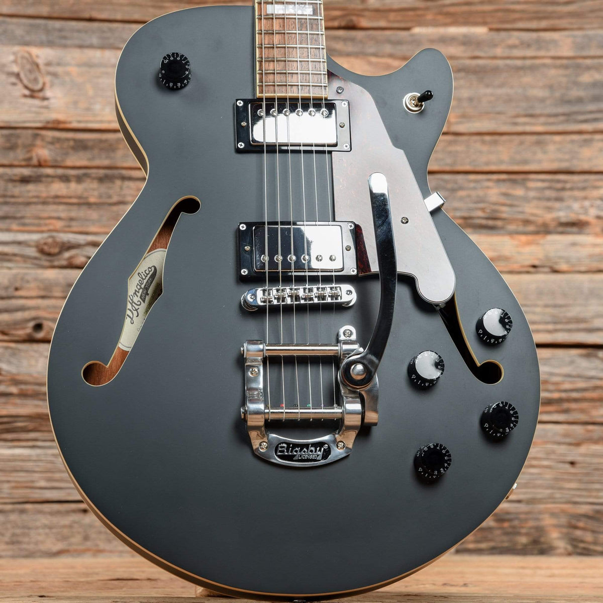 D'Angelico Bob Wier Premier SS Matte Stone 2017 Electric Guitars / Semi-Hollow