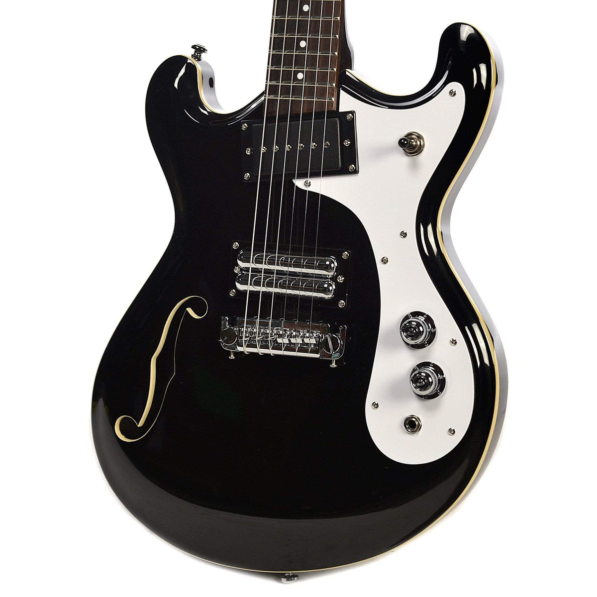 Danelectro D66 Black Electric Guitars / Semi-Hollow