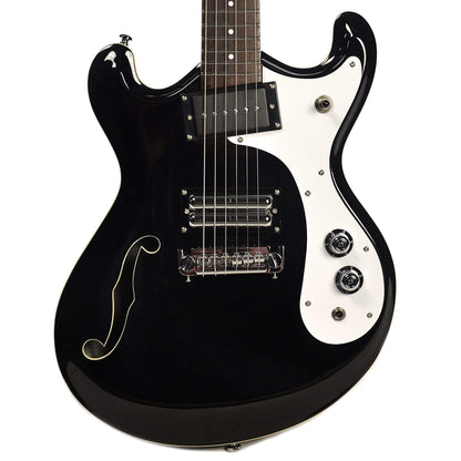 Danelectro D66 Black Electric Guitars / Semi-Hollow