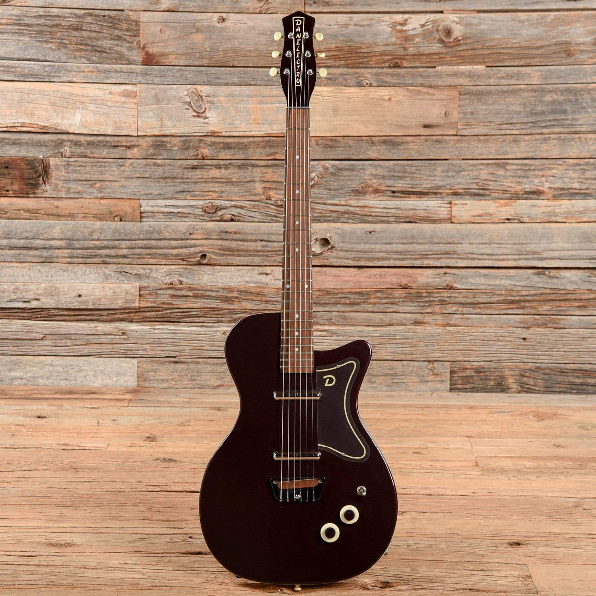 Danelectro U-2 Reissue Burgundy Electric Guitars / Solid Body