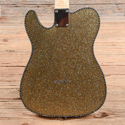 Dikkers Sparklecaster Gold Flake Electric Guitars / Solid Body