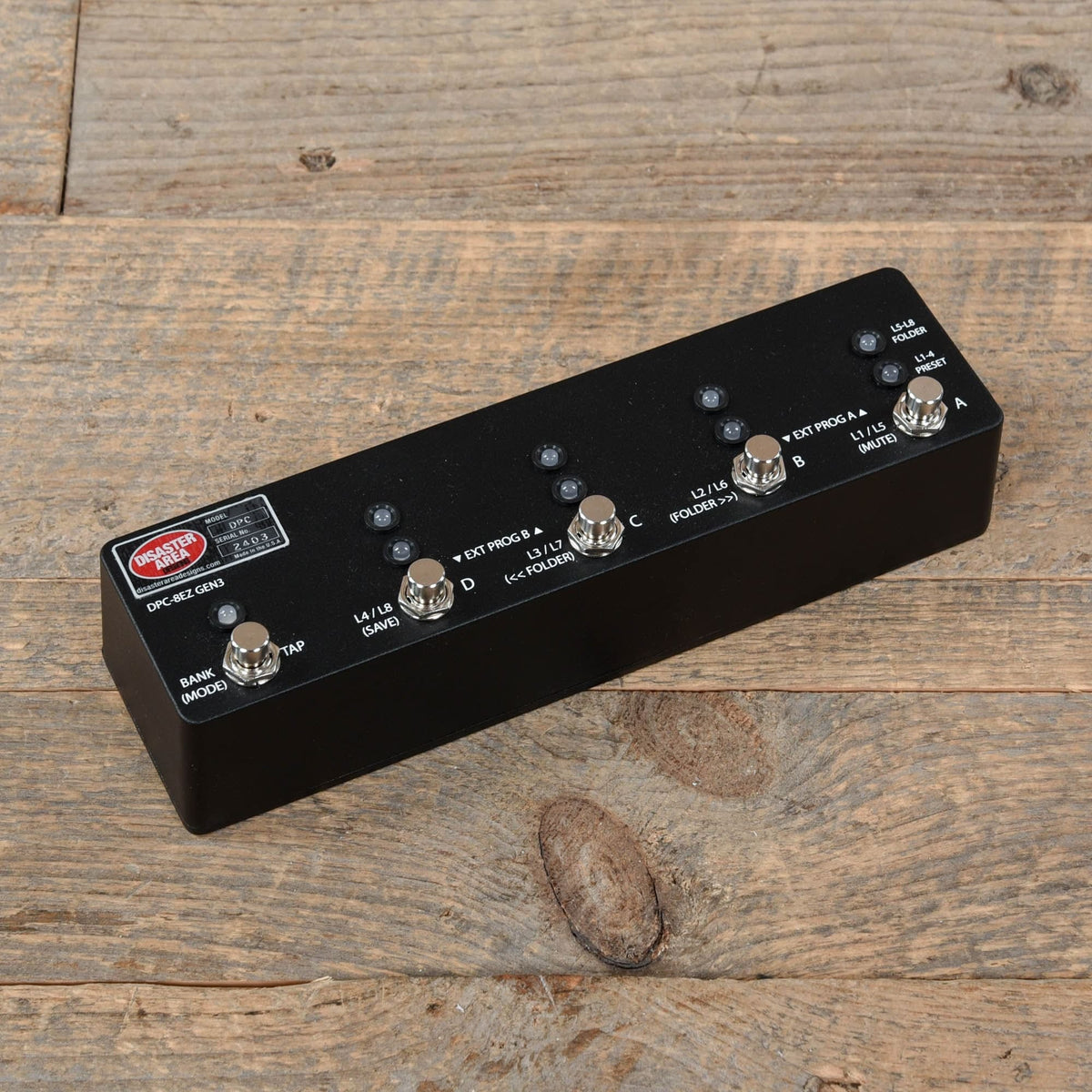 Disaster Area DPC-8EZ Gen3 Programmable Bypass Switcher with MIDI Effects and Pedals / Controllers, Volume and Expression