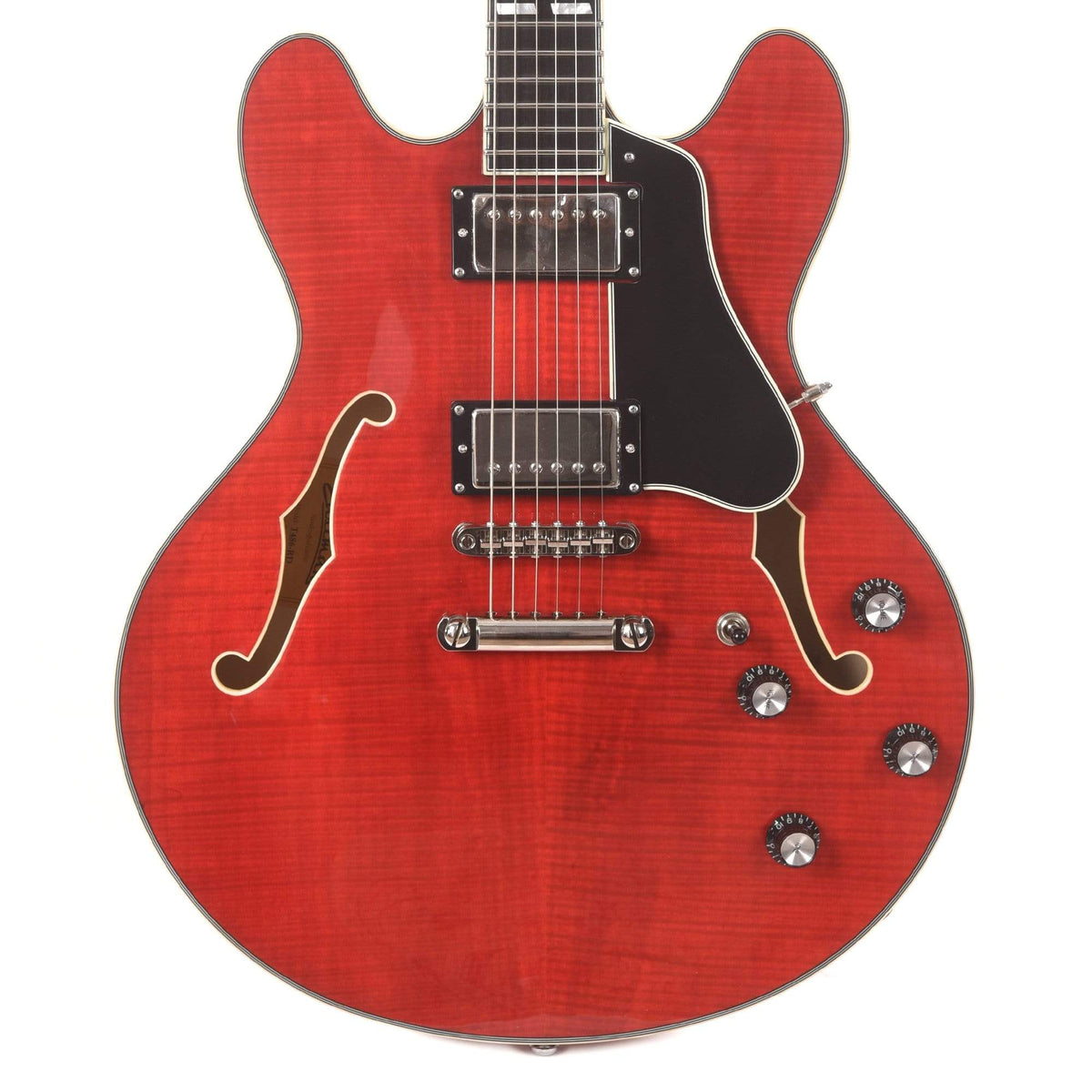 Eastman T486 Thinline Deluxe Red w/Seymour Duncan Humbuckers Electric Guitars / Semi-Hollow