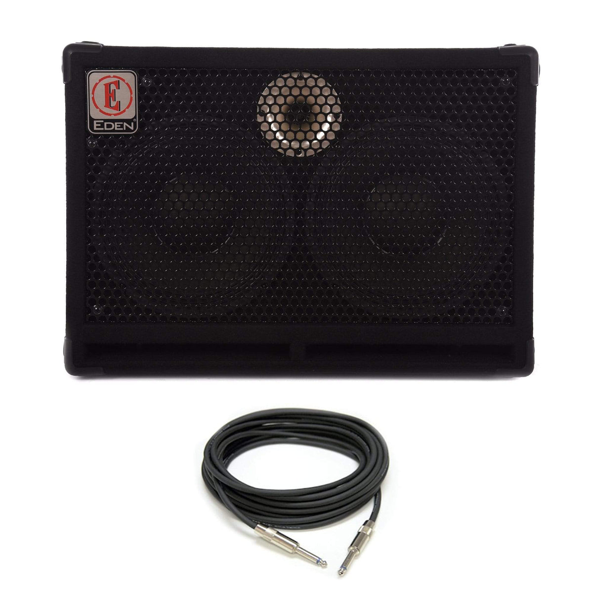 Eden 2x10 4 Ohm Cab w/Tweeter Speaker Cable Bundle Amps / Bass Cabinets