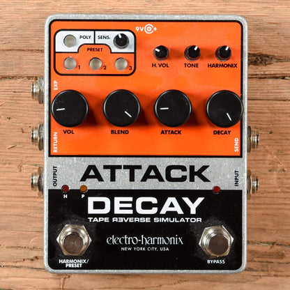 Electro-Harmonix Attack Decay Reverse Tape Simulator Effects and Pedals / Delay
