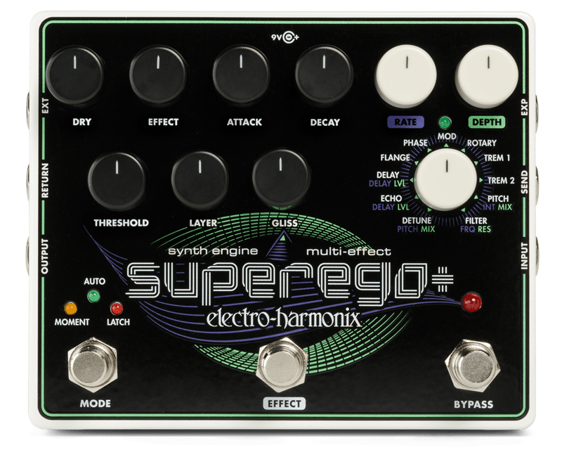Electro-Harmonix Superego Plus Synth Engine/Multi Effect Effects and Pedals / Octave and Pitch