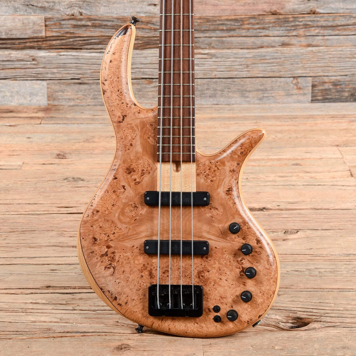Elrick E-Volution Gold Series Maple Burl 2005 Bass Guitars / 4-String