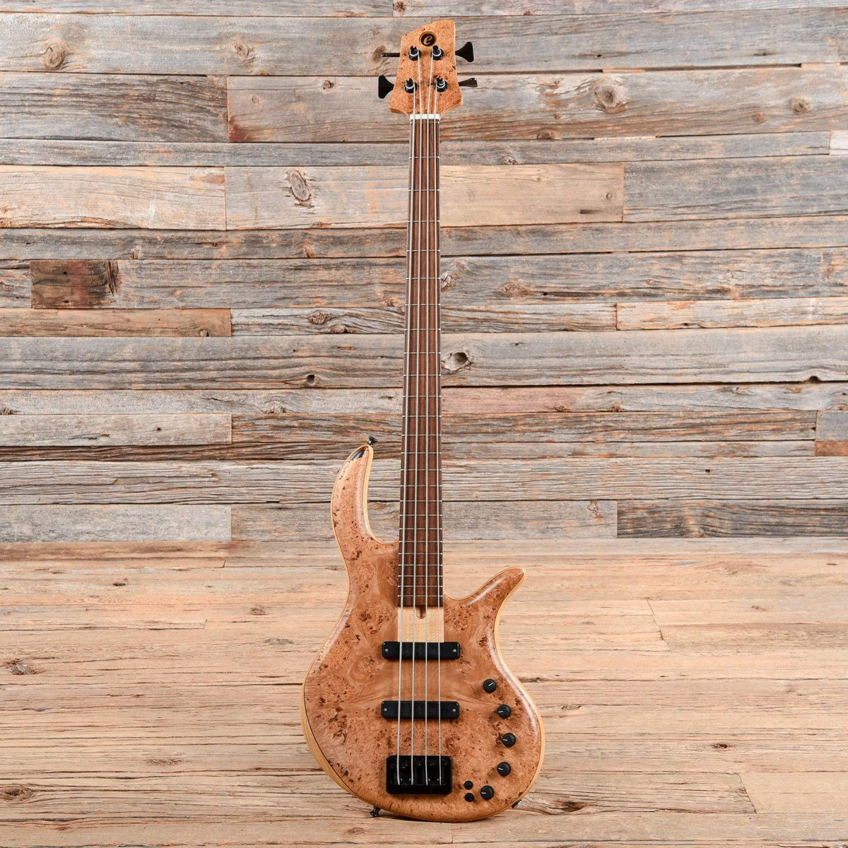 Elrick E-Volution Gold Series Maple Burl 2005 Bass Guitars / 4-String