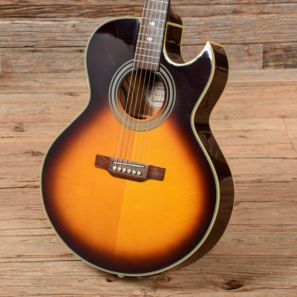 Epiphone PR5E Sunburst Acoustic Guitars / Jumbo