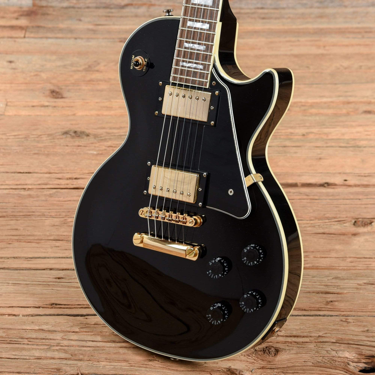 Epiphone Les Paul Custom Black 2006 Electric Guitars / Solid Body