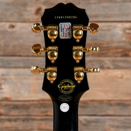 Epiphone Les Paul Custom Pro Ebony 2015 LEFTY Electric Guitars / Solid Body