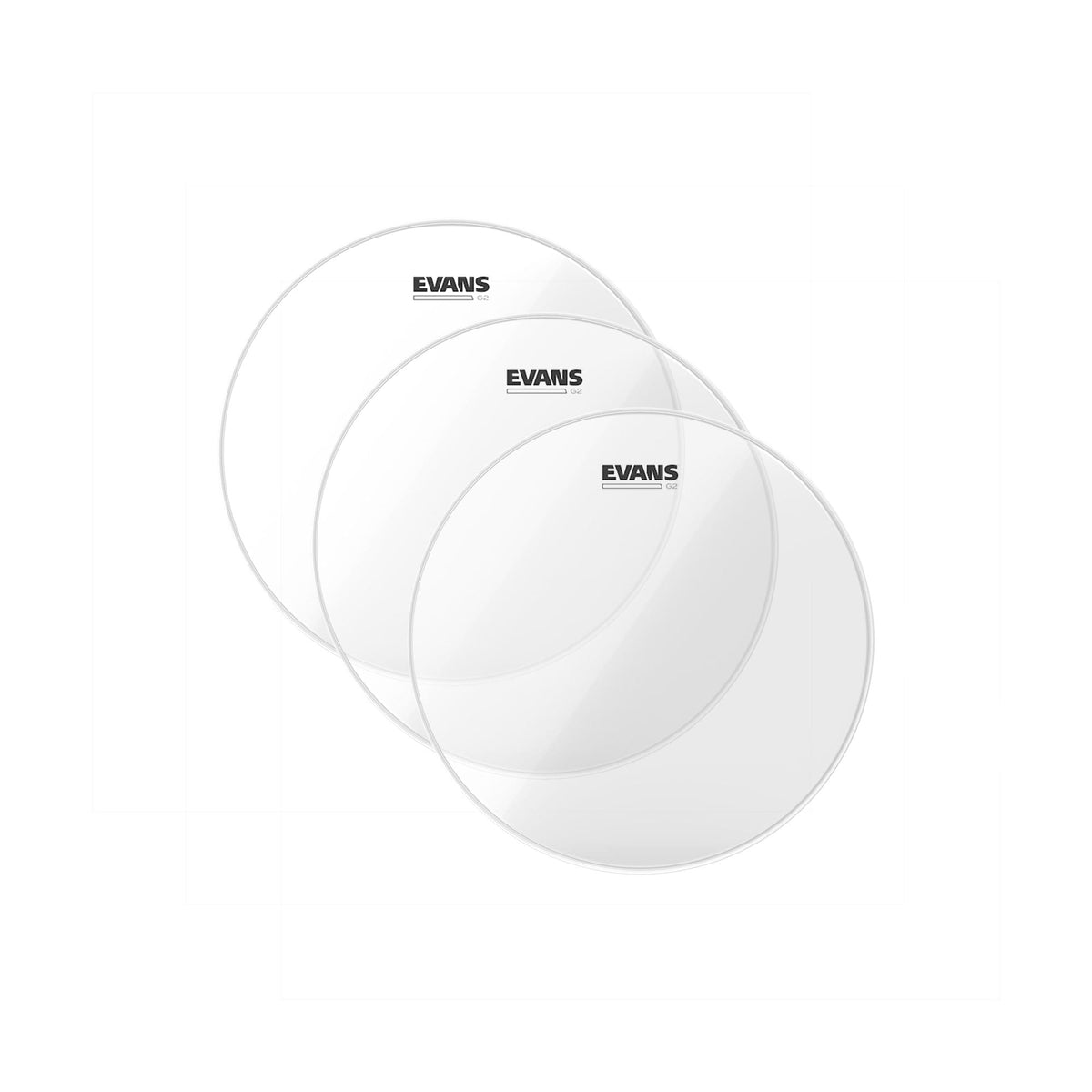 Evans 10" G2 Clear Drumhead (3 Pack Bundle) Drums and Percussion / Parts and Accessories / Heads