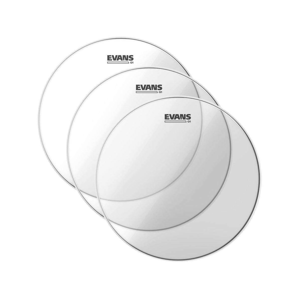 Evans 13" G1 Clear Drumhead (3 Pack Bundle) Drums and Percussion / Parts and Accessories / Heads