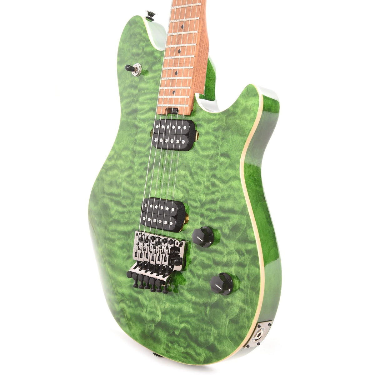 EVH Wolfgang Standard Quilt Maple Transparent Green Electric Guitars / Solid Body
