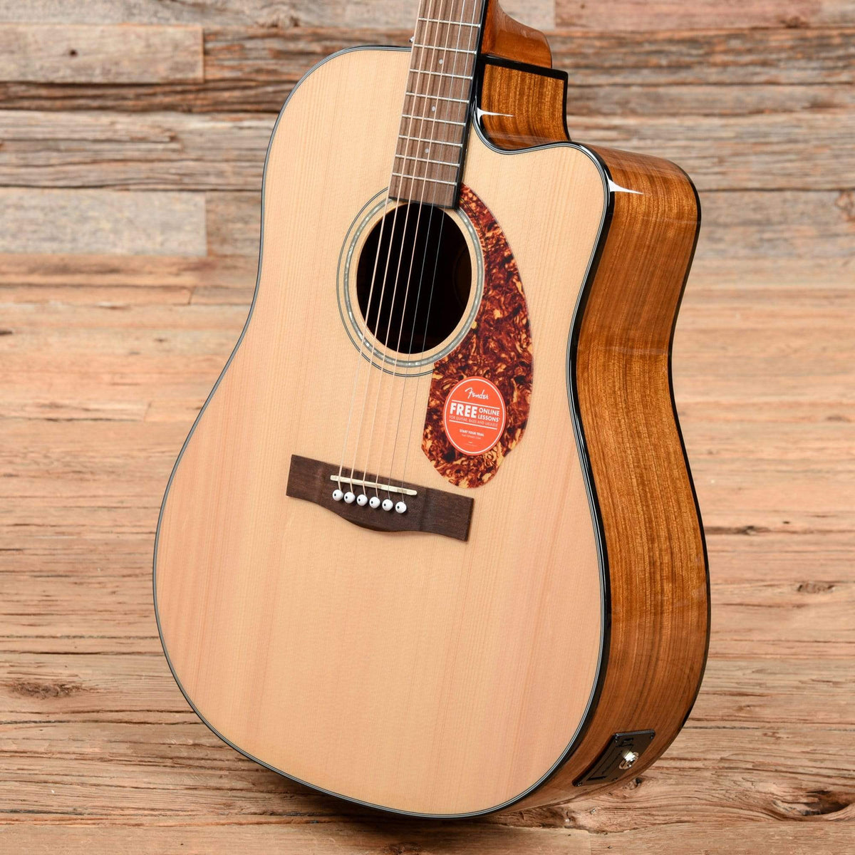 Fender CD-140SCE Solid Spruce/Ovangkol Dreadnought Natural 2021 Acoustic Guitars / Dreadnought