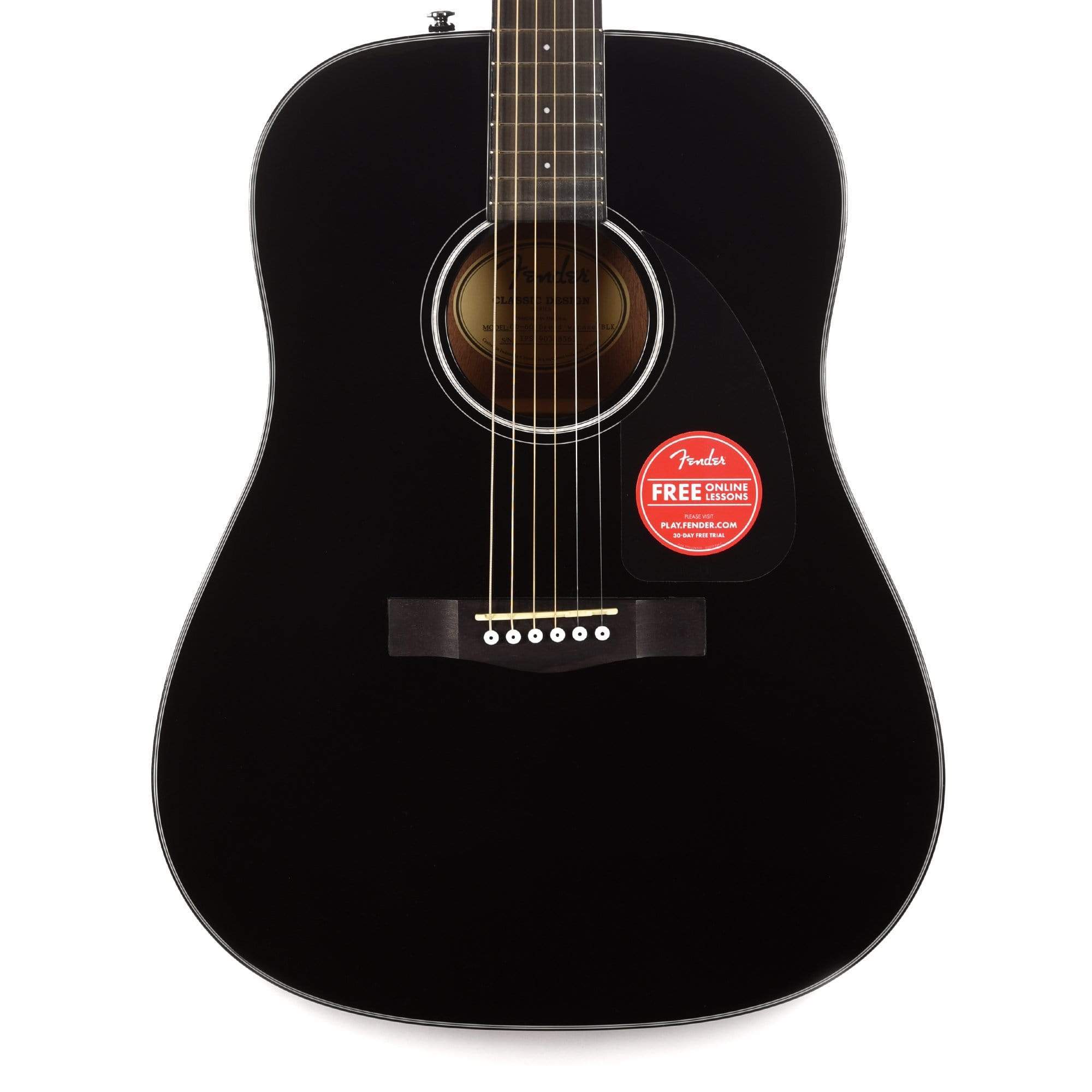 Fender CD-60 Dreadnought V3 Black Acoustic Guitars / Dreadnought