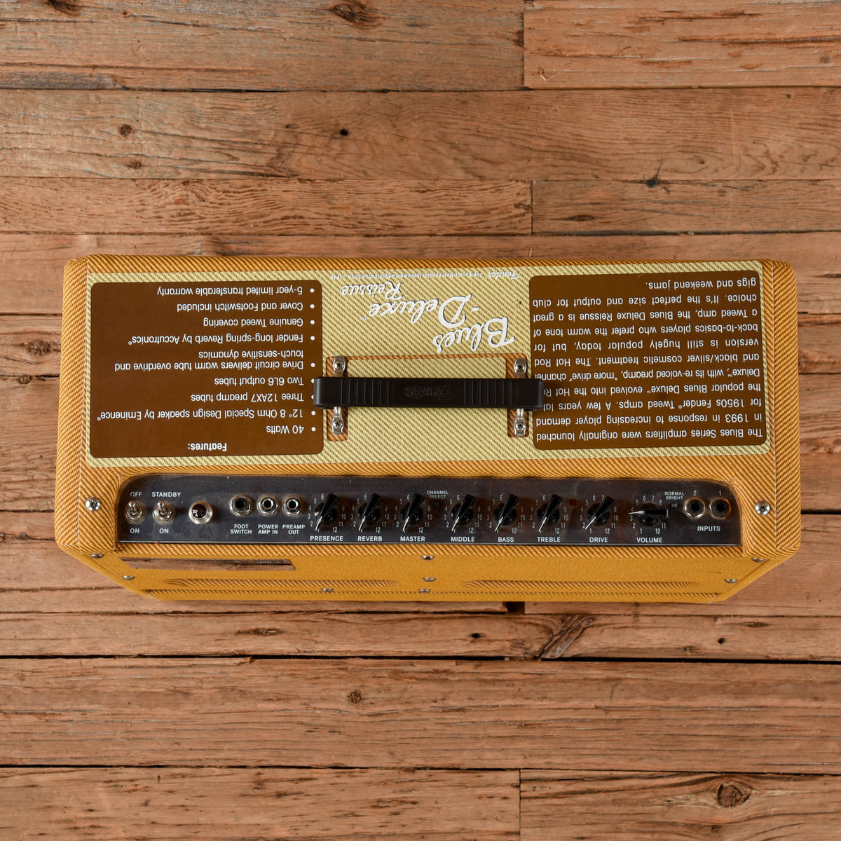 Fender Blues Deluxe Reissue 2-Channel 40-Watt 1x12" Guitar Combo Amps / Guitar Amps / Guitar Cabinets