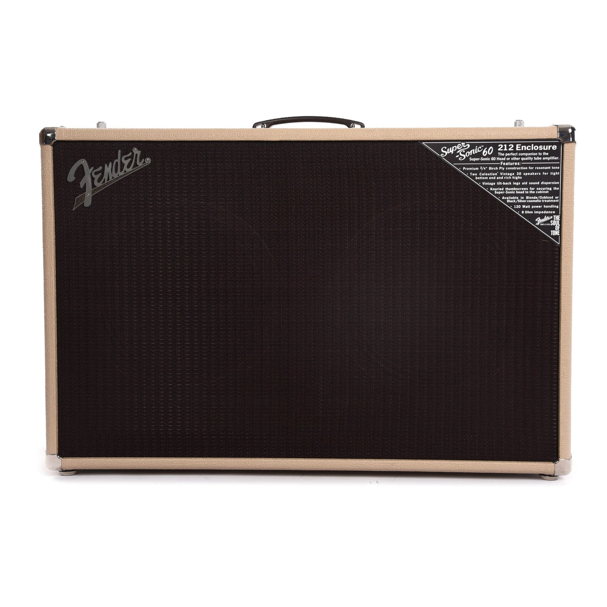 Fender Super-Sonic 60 2x12 Cabinet Blonde Amps / Guitar Cabinets
