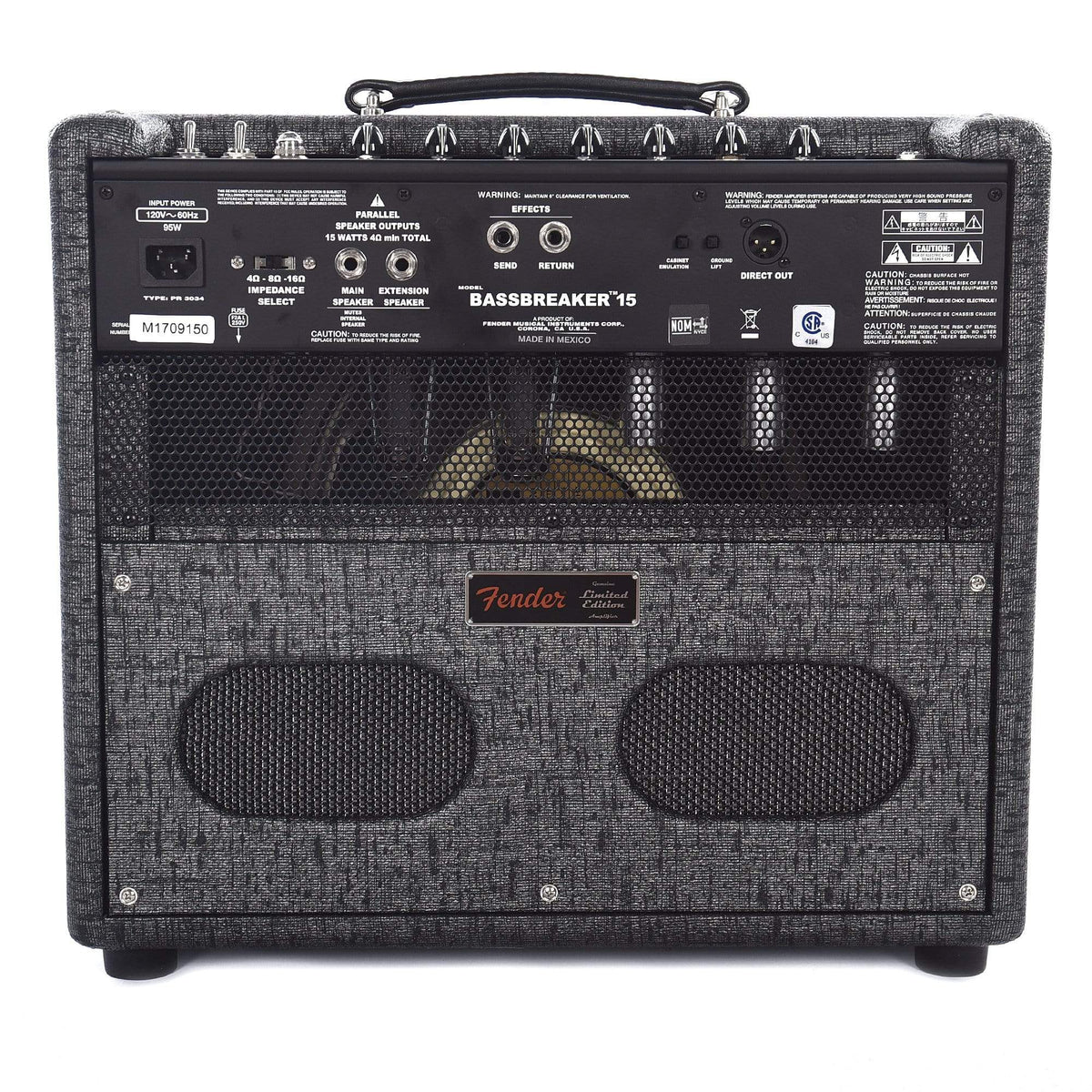 Fender Limited Edition Bassbreaker 15 Combo Gunmetal Amps / Guitar Combos