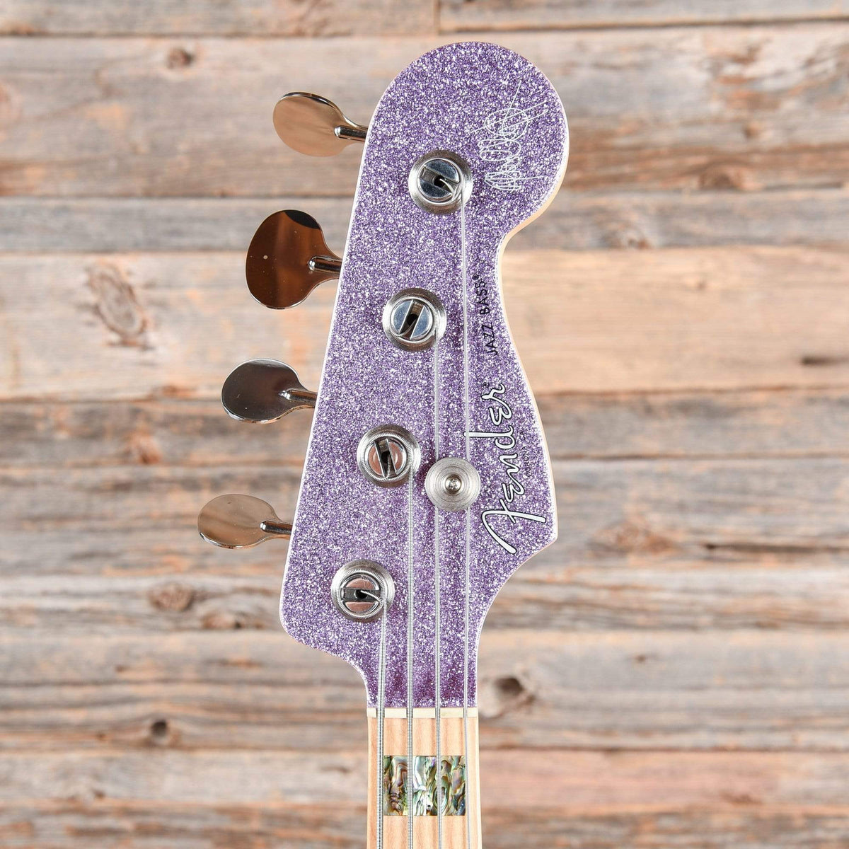 Fender Adam Clayton Signature Jazz Bass Purple Sparkle 2017 Bass Guitars / 4-String