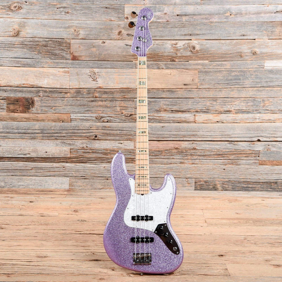 Fender Adam Clayton Signature Jazz Bass Purple Sparkle 2017 Bass Guitars / 4-String