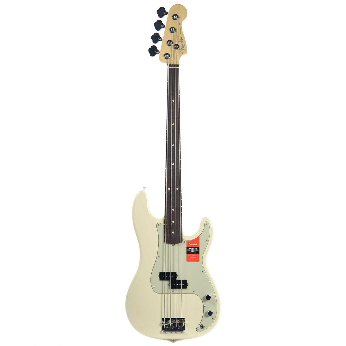 Fender American Pro Precision Bass RW Olympic White USED Bass Guitars / 4-String