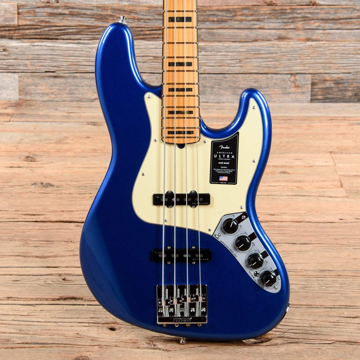 Fender American Ultra Jazz Bass Cobra Blue 2019 Bass Guitars / 4-String