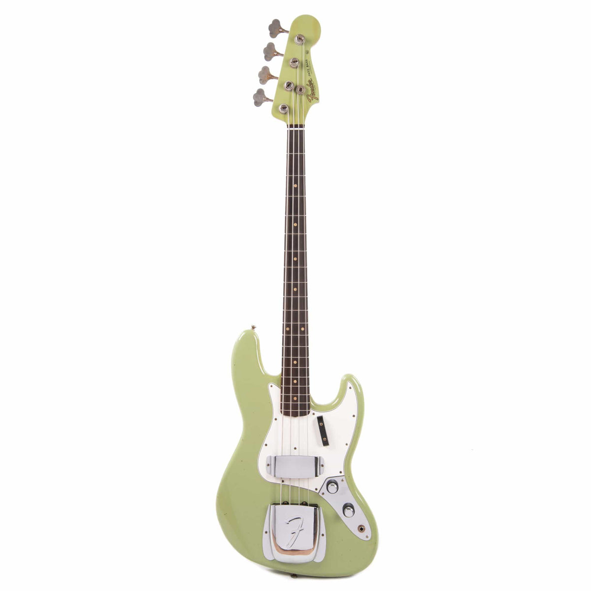 Fender Custom Shop 1960 Jazz Bass "CME Spec" Relic Faded/Aged Sweet Pea Green w/Painted Headcap Bass Guitars / 4-String