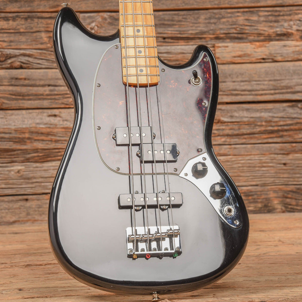 Fender Player Mustang Bass CME Exclusive Black 2018 Bass Guitars / 4-String